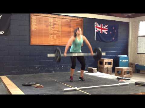 Gillies Ave Olympic Weightlifting - 14/8/13 Training Lifts - Caleb Symon - Olympic Weightlifting