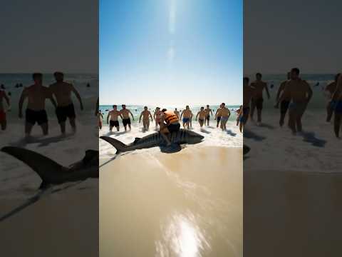￼ LIFEGUARD WRESTLES ORCA IN 8K! Beach Tourists Lose Their Minds 😱#2025 #orca #jessica #dolphin #ai