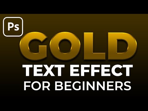 Golden Text Effect Photoshop 2021 Tutorial using | Photoshop Tutorial for Beginners