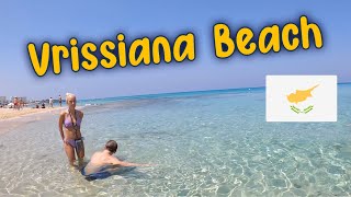 Vrissiana beach sea view | Protaras | Cyprus | Walking Mango 4K Tour