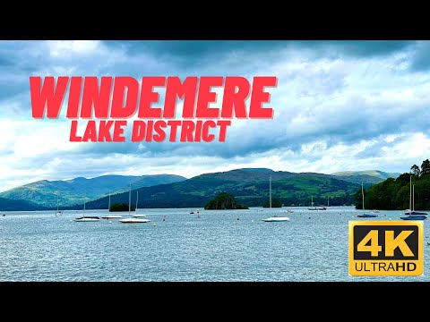 Windermere UK: Lake District walking tour 4K UHD
