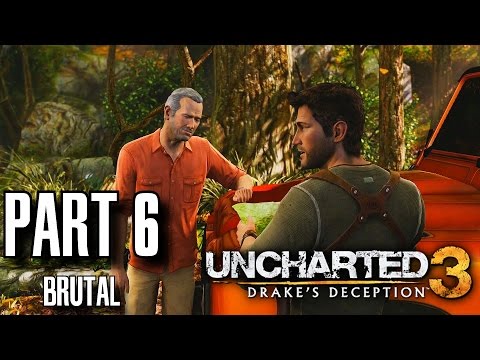 Uncharted 3 Drake's Deception Walkthrough Part 6 - The Chateau, Brutal Difficulty, All Treasures