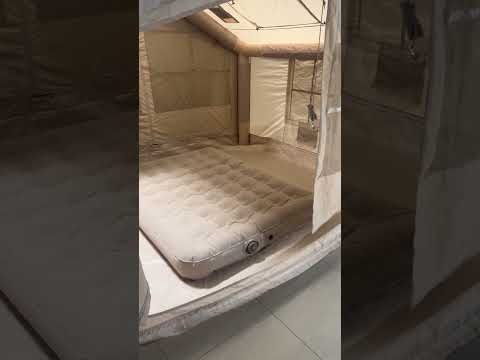 фото матрас надувной двуспальный с электронасосом и подушками shuanghe 200х150х25см и 190х100х25см 0