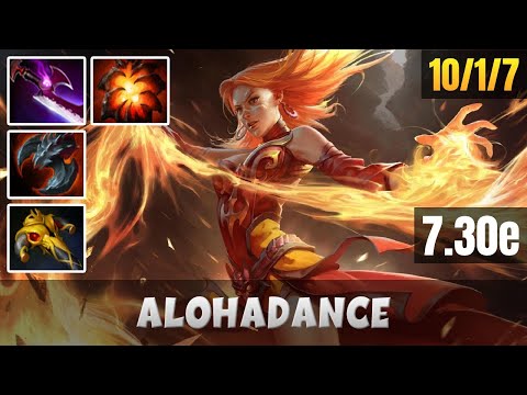 ALOHADANCE | Lina | Dota 2 Pro Gameplay | Dota 2 Full Matche - 7.30e