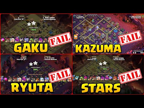 Gaku, Stars, Kazuma, Ryuta Failed On These Bases! Th18 Best Clan War League Base Link| TH18 WAR BASE