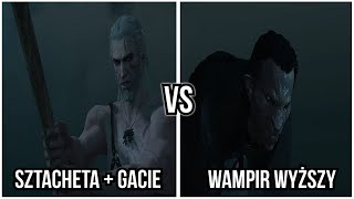 geralt gołodupiec rozwala wampira wyższego sztachetą