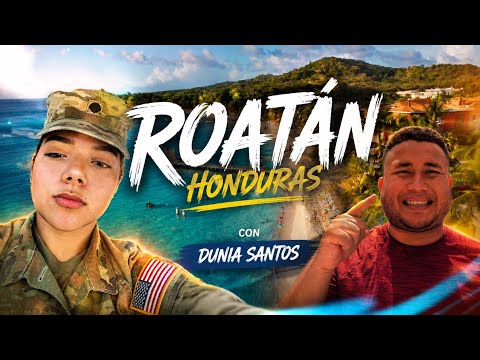 Dunia Santos exmilitar y creadora de contenido en Roatán, Islas de la Bahía 