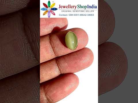 Quartz Cats Eye Stone (Certified) Lehsunia Stone video thumbnail