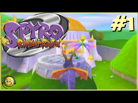 Let's Play Spyro 2: Ripto's Rage Part 1: Gateway to Glimmer! (Feat Alyssafoxah)