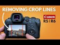 Removing Crop Lines Canon R6 R5 Hide Aspect Ratio Lines In Playback