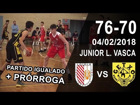 Loiola Indautxu v Getxo - Resumen - Junior Liga Vasca