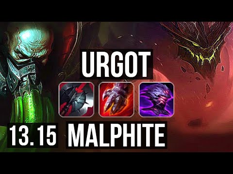 URGOT vs MALPH (TOP) | Rank 2 Urgot, 12/2/8, 1.5M mastery, 600+ games | NA Grandmaster | 13.15