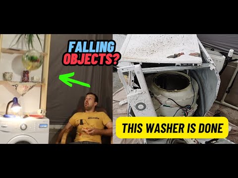 Self destructing disaster with a washing machine #fungear #washingmachine #whirlpool