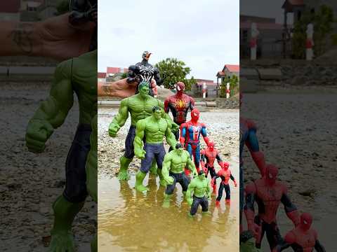 The Best Laugh  Spiderman vs Hulk vs Venom  Funny Animation | Marvel Toys