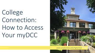 How to Access Your myDCC