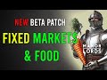 Manor Lords Beta Patch Fixed Market and Food Issues