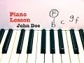 John Doe Piano Lesson EASY B.o.B. ft Priscilla ...
