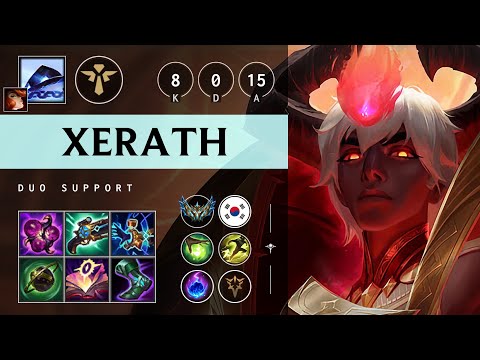 Xerath Support vs Nautilus: Perfect KDA, Legendary - KR Challenger Patch 25.S1.1