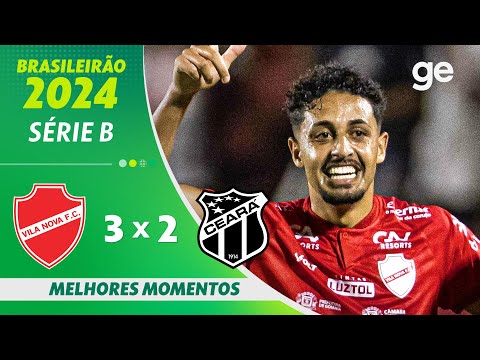 Gols e lances de Vila Nova-GO x Ceará