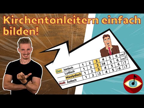 Kirchentonleitern (MODES) einfach bilden! Mithilfe der Dur- und Moll-Tonleiter jeden Modus herleiten