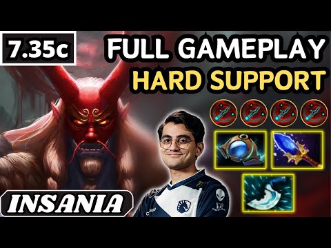 11000 AVG MMR - Insania GRIMSTROKE Hard Support Gameplay 27 ASSISTS - Dota 2 Full Match Gameplay