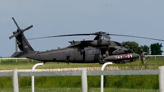 UH-60M Black Hawk Helicopter Startup and Takeoff