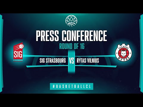 SIG Strasbourg v Rytas Vilnius - Press Conference | Basketball Champions League 2021-22