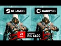 SteamOS Vs CachyOS RX 6600 1440p FSR 4 1 Performance Test
