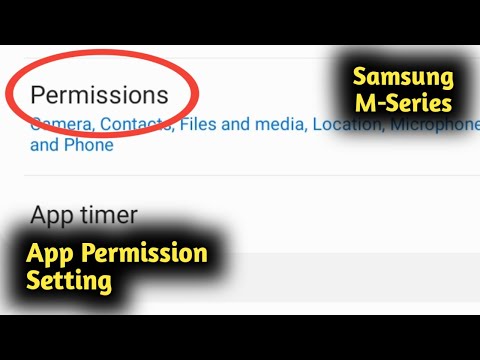 App Permission Setting in Samsung M12, M31, M21, M11, M02, M51, M01, M30, M30s, M31s