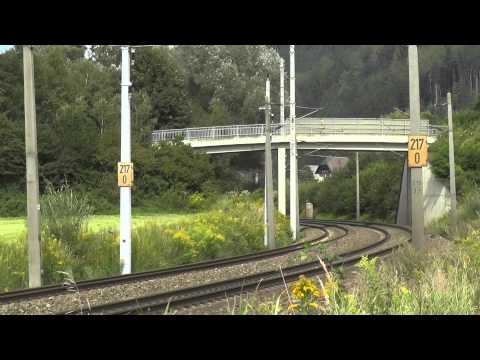 Bahnpanorama ÖBB Eisenbahn Zugverkehr auf der Rudolfsbahn Leoben   Zeltweg  Teil 1