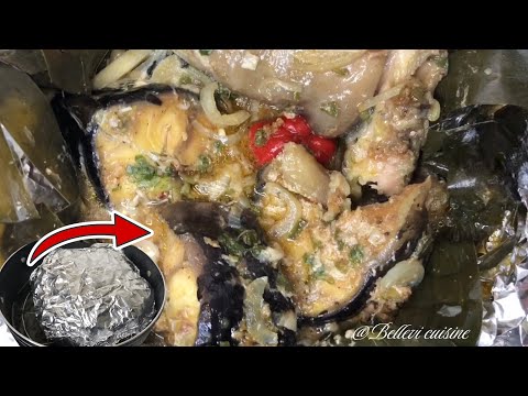LIBOKE YA NGOLO / POISSON À L’ETOUFFE OU EN PAPILLOTE  / RECETTE POISSON CHAT
