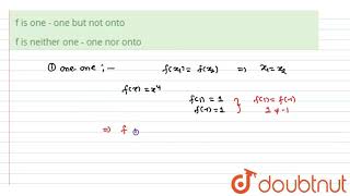 Let `f : R rarrR` be defined as `f(x)=x^4` . Choose the correct answer.  |Class 12 MATH | Doubtnut