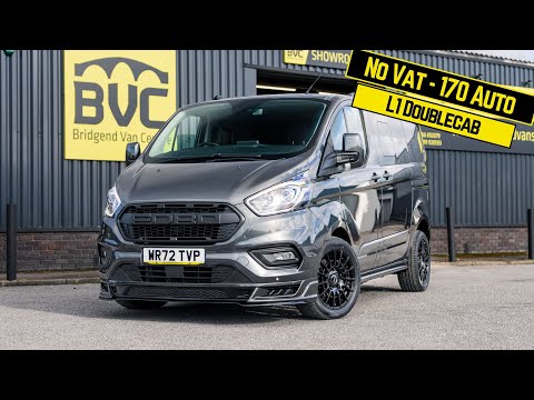 Thumbnail for 2022 Ford Transit Custom | 170 BHP Auto | Magnetic Grey Doublecab | 4K Walkaround by Ford Transit