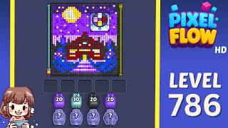 Pixel Flow Level 786 Solution Walkthrough