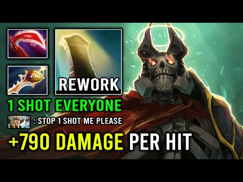 NEW 7.33 Wraith King +790 Damage Per Hit Instant 1 Shot Rapier Super Hyper Carry Dota 2