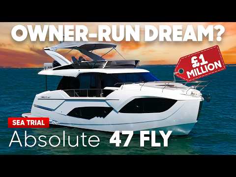 No Crew? No Problem. You Can Run This 50ft Yacht Solo! - Absolute 47 Fly Test, Tour & Review
