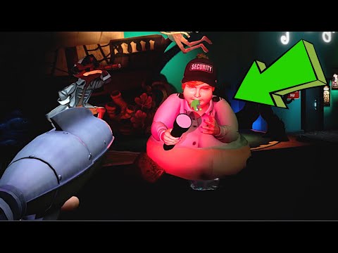 What Happens if You Attack FAT Vanessa with Laser Gun 5 times in a Row? [FNAF Security Breach]