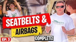 Ep. 3 GMC Sierra 2500 Duramax | Installing Airbags and Seatbelts on the Denali Truck