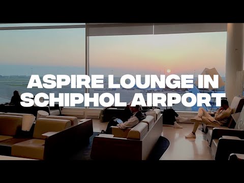 Aspire Lounge no Aeroporto Schiphol de Amsterdã | Tour Lounge do Aeroporto em 2021