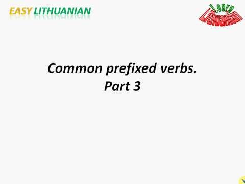 Common prefixed verbs Pt. 3