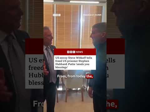 US citizen Stephen Hubbard freed by Russia as Trump envoy meets Putin. #BBCNews