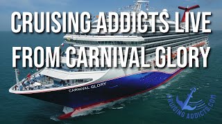 Cruising Addicts is Live from Carnival Glory in Cape Canaveral, Florida for Sail Away!
