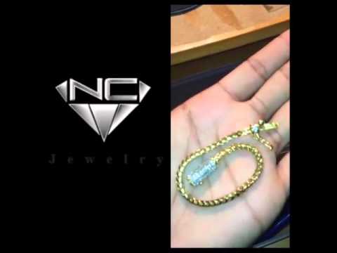 NcJewelry Custom Full Diamond Franco Bracelet