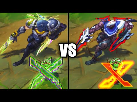 PsyOps Zed vs PROJECT Zed Epic Skins Comparison (League of Legends)