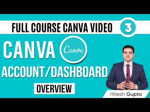 Canvas Dashboard Overview | Canva Course FREE in Hindi by Marketing Fundas | canvacourse