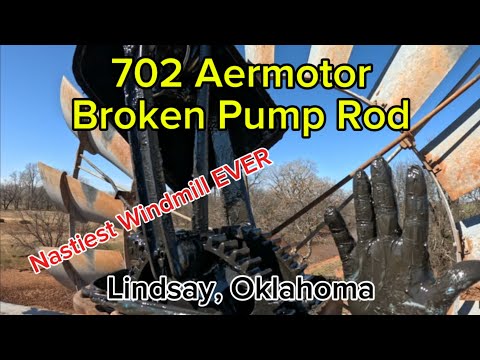 A702 Aermotor, Broken Pump Rod. Dangerous Windmill!!!!!!!