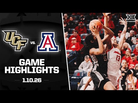UCF vs. Arizona Game Highlights | 2025-26 Big 12 Women's Basketball