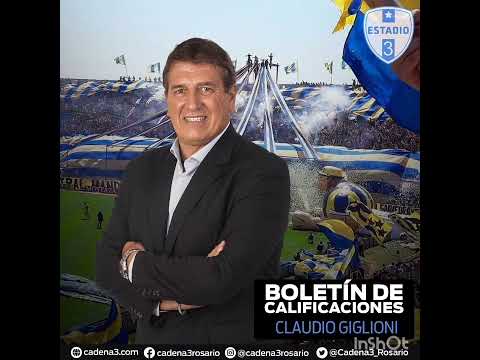 Boletín de Calificaciones San Lorenzo 1 - 1 Rosario Central (Claudio Giglioni en Cadena 3 Rosario)