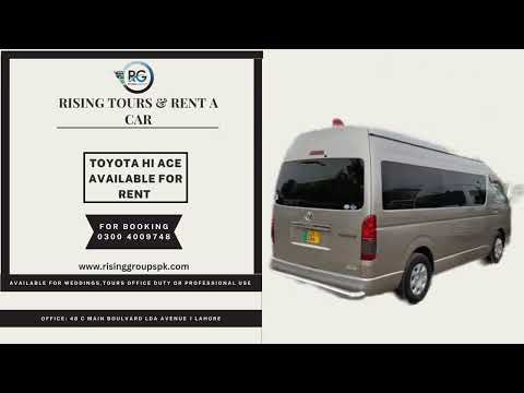 Thumbnail for Rising Tours & Rent a Car | Car Rental in Lahore | Toyota Hiace Grand Cabin | Weddings Cars by Toyota Grand HiAce