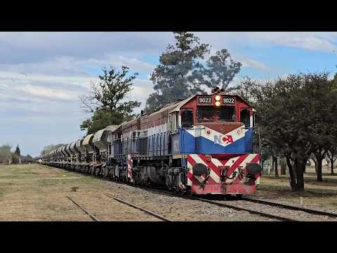 EMD GT22 9022 + EMD GR12 6617 NCA con tren vacío por Toledo